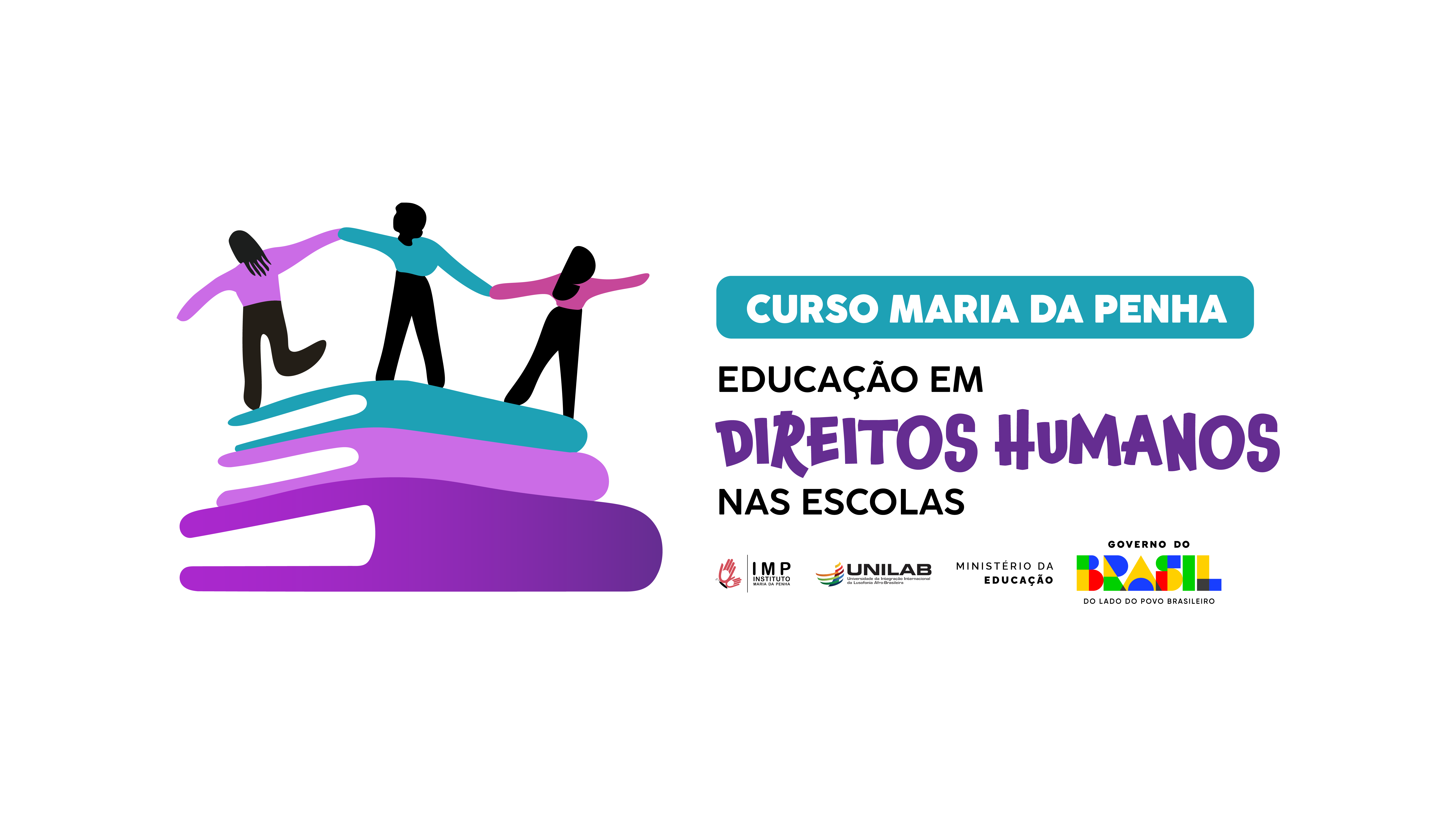 Logo Curso Maria da Penha Educação em Direitos humanos